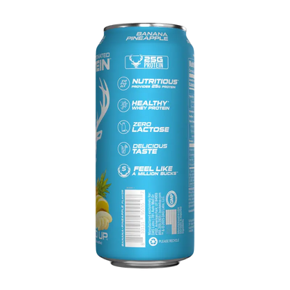 Bucked Up ALL NEW Ready-to-Drink Lightly-Carbonated Protein Soda | 1 Case (12 Cans) | Protein Isolate, 100 Calories, Zero Sugar