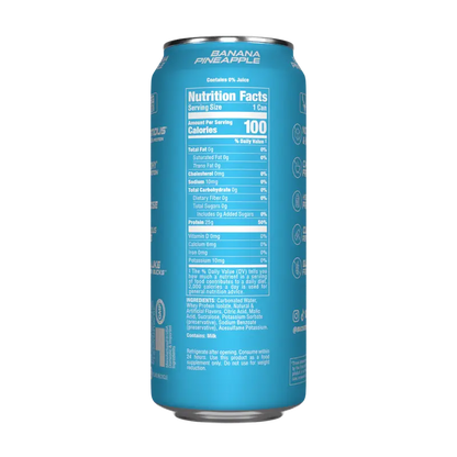 Bucked Up ALL NEW Ready-to-Drink Lightly-Carbonated Protein Soda | 1 Case (12 Cans) | Protein Isolate, 100 Calories, Zero Sugar